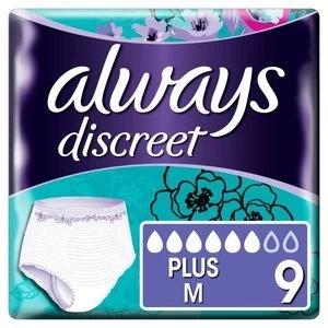 Always Discreet Heavy Plus Pants Medium 9PK