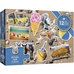 At the Seaside Jigsaw Puzzle - 12 Pieces