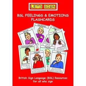 Let's Sign BSL Feelings & Emotions Flashcards Cards 2013