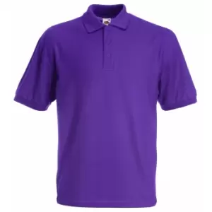 Fruit Of The Loom Childrens/Kids Unisex 65/35 Pique Polo Shirt (Pack of 2) (3-4) (Purple)