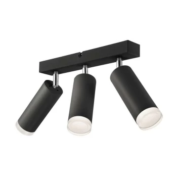 Lamkur Lighting - Felix Adjustable Spotlight Bar Black, 3x E27
