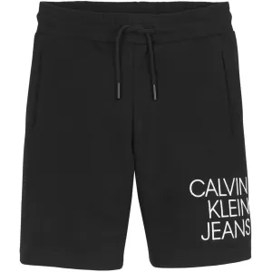 Calvin Klein Jeans Boys Hybrid Logo Jogger Shorts - Black - 12 Years