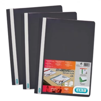 Elba A4 Clearview Folder Black Pack of 50