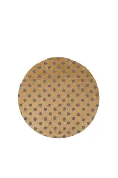 Grey Dots Circle Doormat - Round 70cm