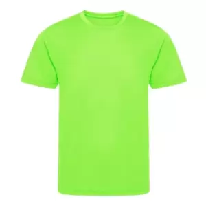 Awdis Childrens/Kids Cool Recycled T-Shirt (12-13 Years) (Electric Green)