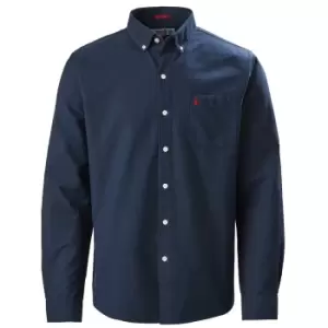 Musto Mens Aiden Long-sleeve Oxford Cotton Shirt Navy S