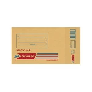 GoSecure Bubble Lined Envelope Size 1 100x165mm Gold Pack of 20