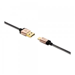Verbatim Metallic USB to Micro USB Cable (0.3m) 65200 - Gold