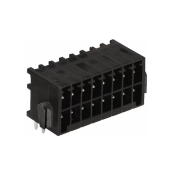 Wago - 713-1430 10 x 2 Pole 3.5mm 10A MCS Horizontal PCB Male Header Black