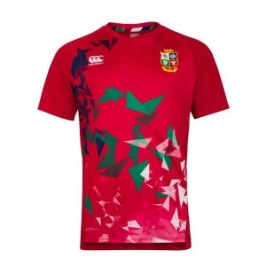 Canterbury British and Irish Lions Superlight Graphic T Shirt Mens - TANGO RED