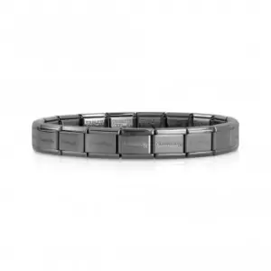 Classic Black Stainless Steel Base Charm Bracelet 030001/SI/002