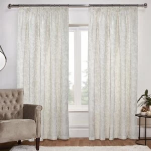 Linens and Lace Jacquard Curtains - Ivory