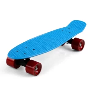 22" Retro Board Skateboard Kickboard Cruiser Complete Board Minicruiser Street Pennyboard WITH or WITHOUT LED blue red