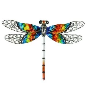 Country Living Hand Painted Metal Dragonfly