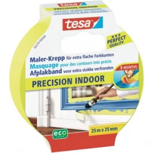 tesa 56270 Precision Indoor Masking Tape Yellow 25mm x 25m