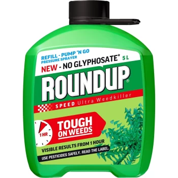 Roundup Speed Ultra Ready To Use Pump N Go Weedkiller Refill - 5L