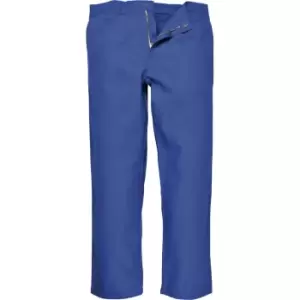 Biz Weld Mens Flame Resistant Trousers Royal Blue Medium 32"