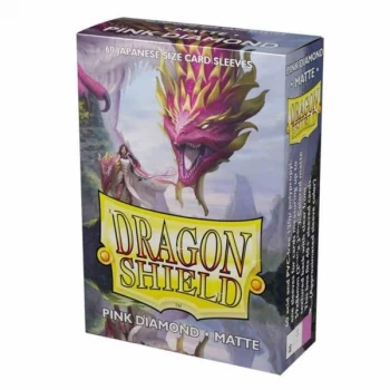 Dragon Shield Matte Pink Diamond Japanese Size Card Sleeves - 60 Sleeves