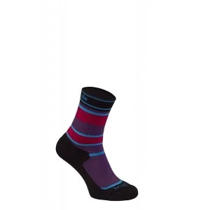 Bridgedale Childrens Merinofusion Hiker Socks Purple and Black Extra Large