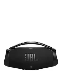 Jbl Boombox3 WiFi, Portable Speaker With WiFi And Bluetooth, Ip67, USB Charge Out And Dolby Atmos Sound. UK Plug Only