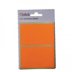 Blick Orange Fluorescent Labels in Bags 50x80mm Pack of 160 RS010852