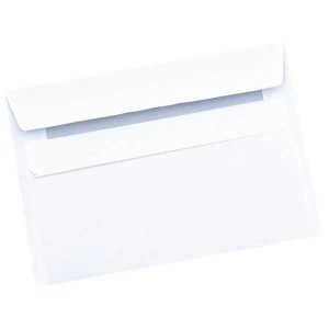 5 Star Office C6 Envelopes Recycled Wallet Self Seal 80gsm Retail Pack White Pack 50