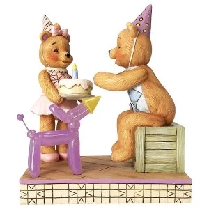 Make A Wish Button and Pinky Happy Birthday Figurine