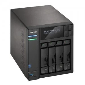 Asustor AS6404T NAS/storage Server J3455 Ethernet LAN Black