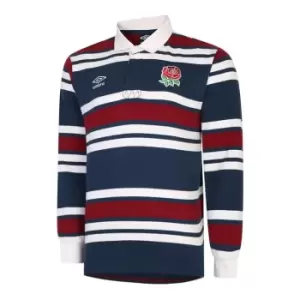 Umbro England Rugby Long Sleeve Classic Shirt 2022/2023 Mens - Blue