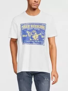 TRUE RELIGION True Religion Vintage SRS Logo T-Shirt, White Size M Men