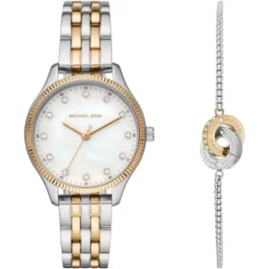 Ladies Michael Kors Lexington Gift Set Chronograph Watch