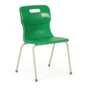 4 Leg Chair 380mm Green KF72186