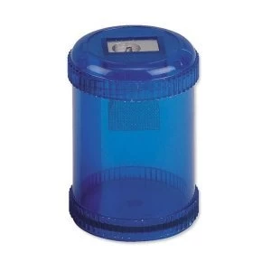 5 Star Office Pencil Sharpener Plastic Canister Max. Diameter 8mm Single Hole Coloured Pack 10