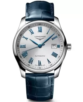 Longines Master Collection Automatic 40mm Silver Dial Leather Strap Mens Watch L2.793.4.79.2 L2.793.4.79.2