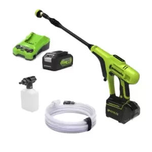 Greenworks 24V Cordless Handheld Pressure Washer Kit with 4Ah Battery - wilko - Garden & Outdoor