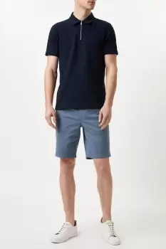 Mens 5 Pocket Blue Shorts