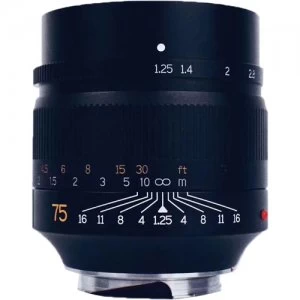 7artisans Photoelectric 75mm f/1.25 Lens for Leica M Mount - Black