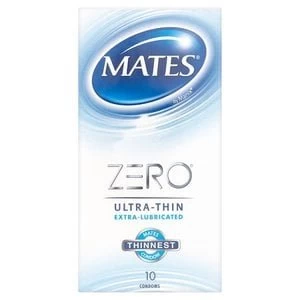 Mates Zero Extra-Lubricated Condoms 10 Pack