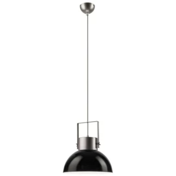 Lamkur Lighting - Dome Pendant Ceiling Lights Grey-Black, 1x E27