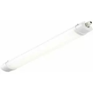 Loops - 2ft IP65 Batten Light Fitting - 18W Daylight White LED - Daisychain Compatible