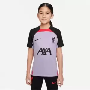 Nike Liverpool Away Strike Top 2022 2023 Juniors - Purple