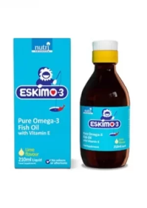 Eskimo 3 Brainsharp Pure Omega 3 Fish Oil Lemon Flavour 210m