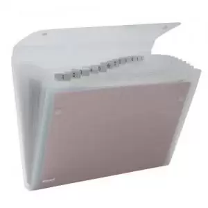 Ice Expanding Files Durable Polypropylene with Tabs 13 Pockets A4 Clear - Outer Carton of 10