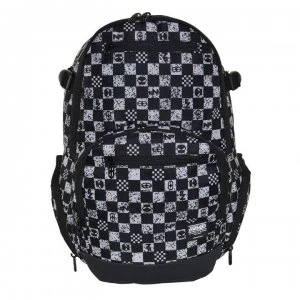 No Fear Check Backpack - Black/White