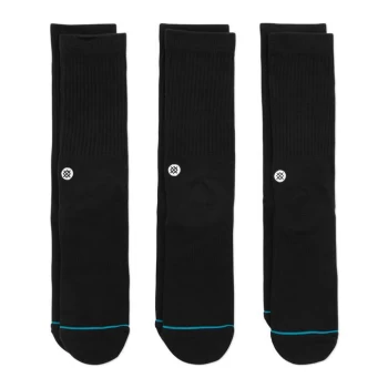 Stance Stance Icon 3 Pack Socks - Black
