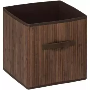Premier Housewares Kankyo Dark Brown Bamboo Storage Box - wilko