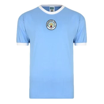 Score Draw Manchester City 1972 Home Shirt Mens - Blue