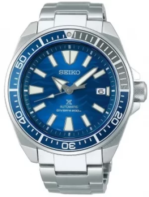 Seiko Mens Prospex Save The Ocean Automatic Blue Dial Bracelet...