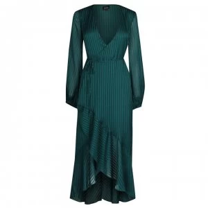 Bardot Mirela Wrap Dress - Dark Green