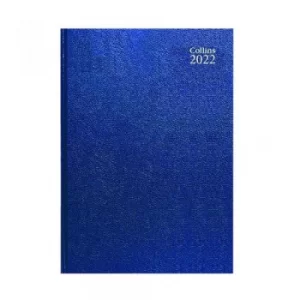 Standard Desk 40 A4 Week To View 2022 Diary Blue 40.60-22